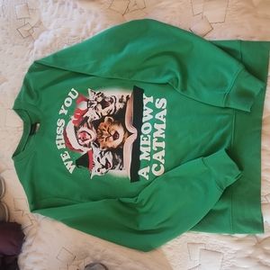 Christmas cat sweatshirt